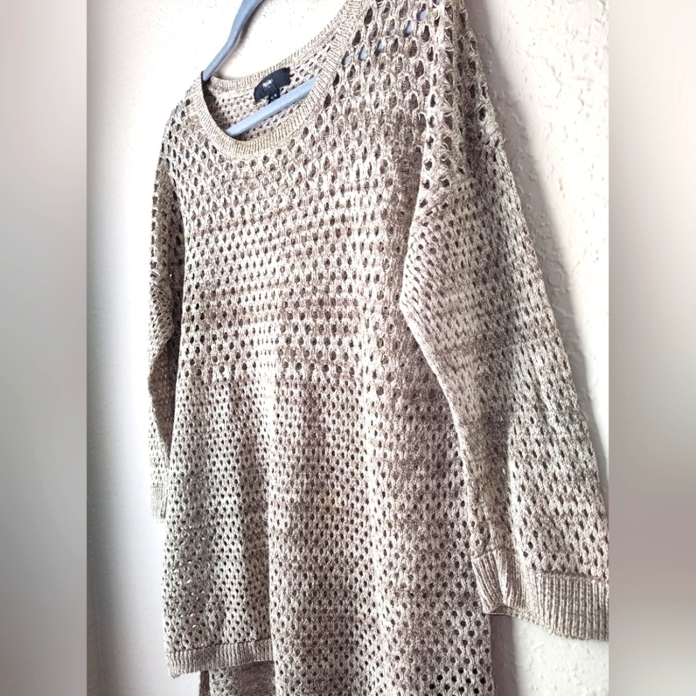 Mossimo Crochet Mid sleeves Top XL - Picture 4 of 8